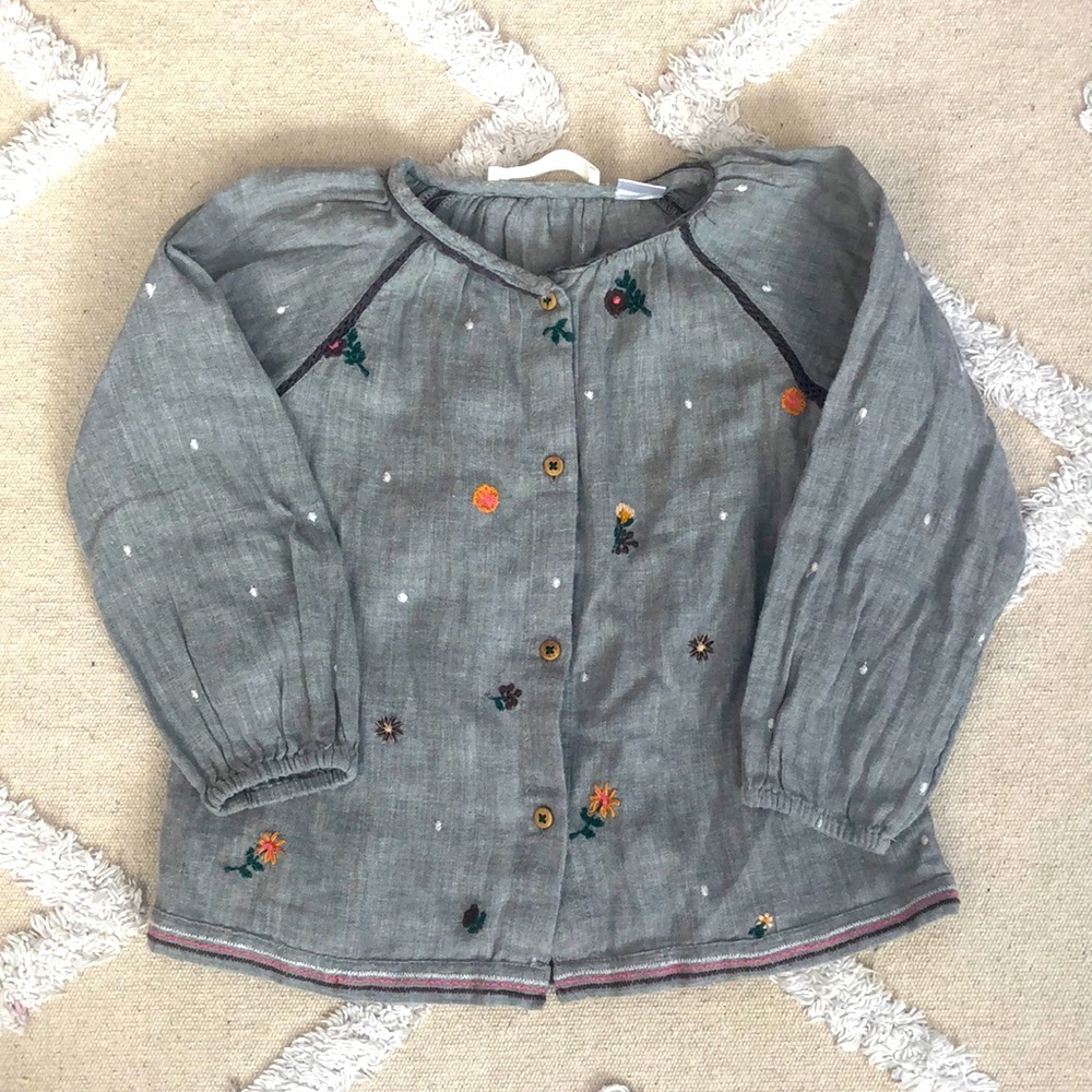 Zara button down blouse